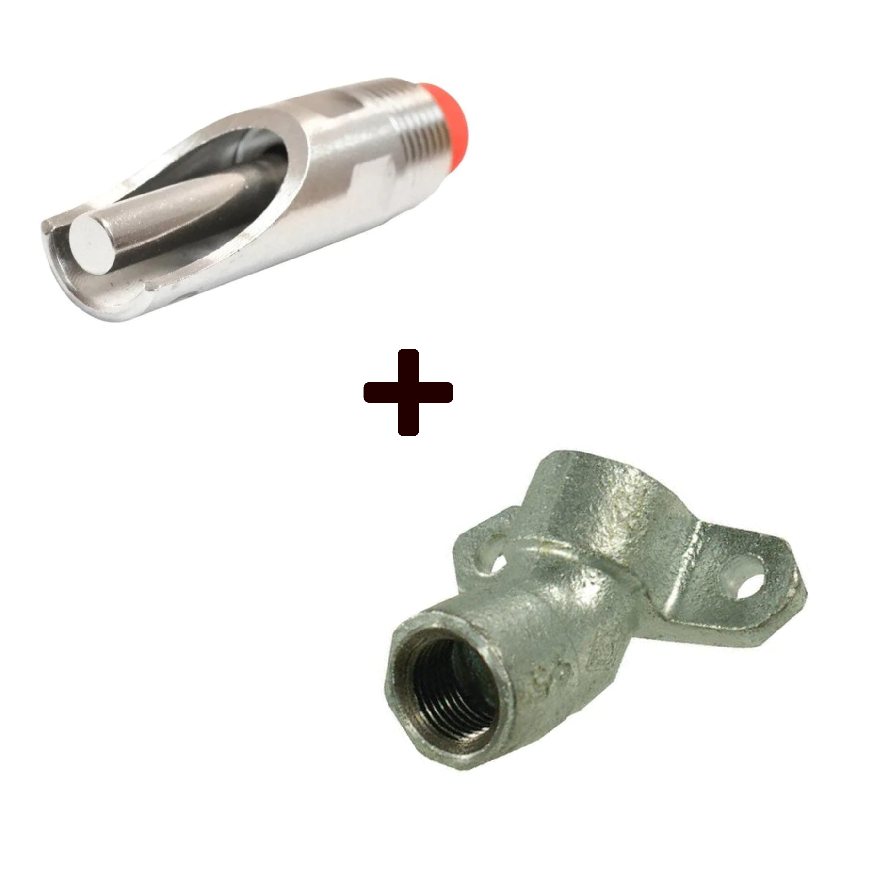 Set suzeta adapare de 1/2 cu racord (cot) de fixare 45 grade