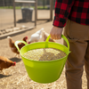 Hrănitor flexibil FlexBag 12L verde multifuncțional plastic rezistent cu mânere