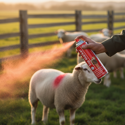 Spray marcare animale TopMarker roșu 500ml