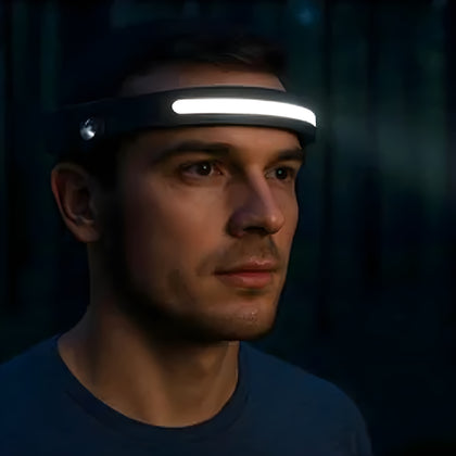 Lampă frontală LED reîncărcabilă cu acumulator 350 lumeni