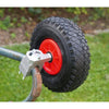 Roți stabilizatoare pentru roabă 25 cm – kit retrofit, cauciuc plin