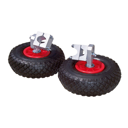 Roți stabilizatoare pentru roabă 25 cm – kit retrofit, cauciuc plin