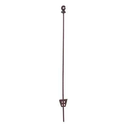 Stâlp oțel arc 106cm oval 11×5mm maro
