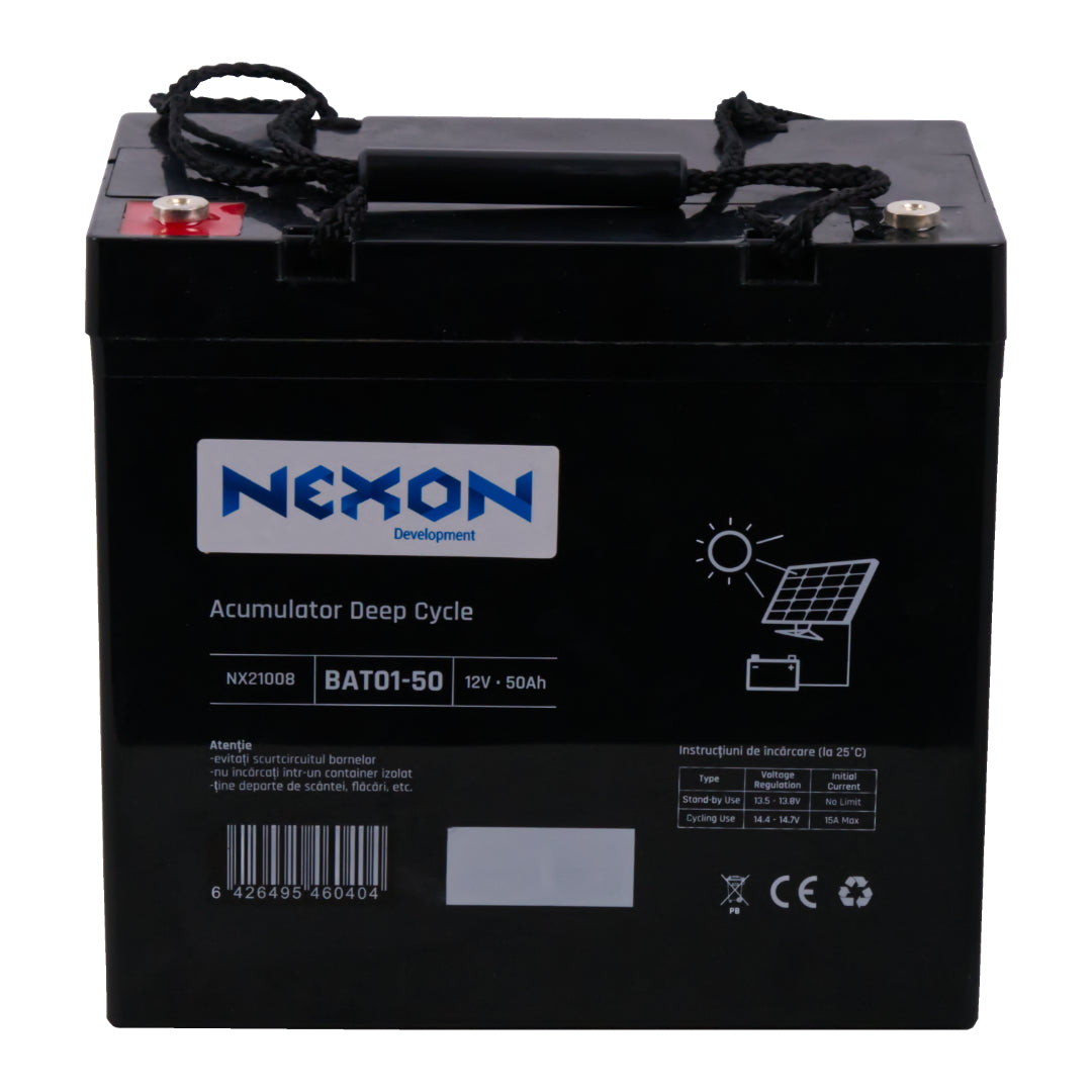 Baterie gel gard electric, solar NEXON 12V 50Ah