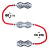 Cuplaj fir-fir gard electric cu conector 120cm