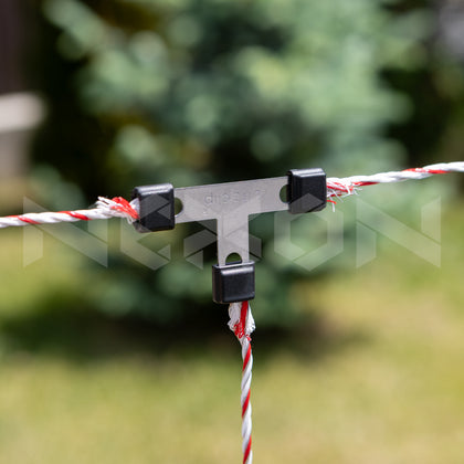 Conector fir gard electric T max 3mm - set de 5 bucati