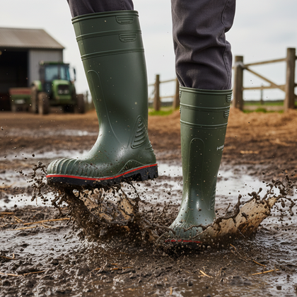 Cizme Dunlop Acifort Heavy safety cu talpa si bombeu metalic