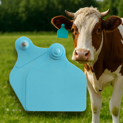 Crotalii bovine Maxi + Maxi (20 buc)  albastru