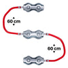 Cuplaj fir-fir gard electric cu conector 120cm
