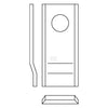 Lamă cositoare stânga/dreapta 96x40x3mm orificiu 19mm