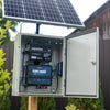Pachet gard electric NEXON BeastShock 7.5 J 12V cu panou solar 80W și baterie 30Ah în cutie metalică