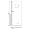 Lamă cositoare stânga 112x48x4mm