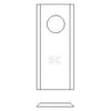 Lamă cositoare stânga/dreapta 105x47x3mm orificiu 21mm