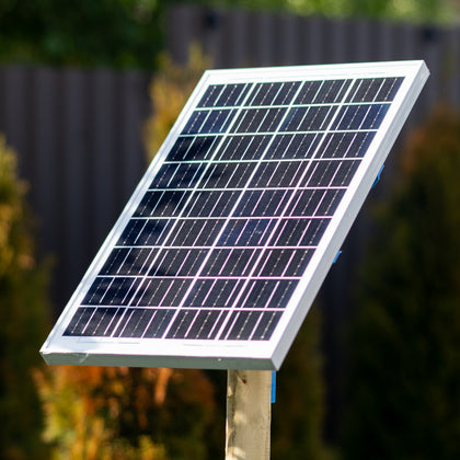 Panou solar cu suport pentru gard electric HeavyShock NEXON 30W