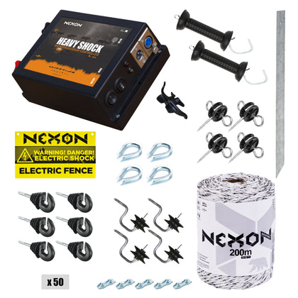 Pachet gard electric NEXON HeavyShock PRO 2.5 J 200m