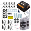 Pachet complet gard electric NEXON HeavyShock PRO 5.0 J, 12V/230V, fir 2000m 6 lite 120kg