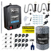 Pachet complet gard electric NEXON StrongShock 4.4J 12V/230V, fir 1000m 3 lite 120kg