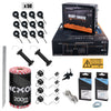 Pachet complet gard electric NEXON HeavyShock 2.5J 12V/230V, fir 200m 4 lite 90kg