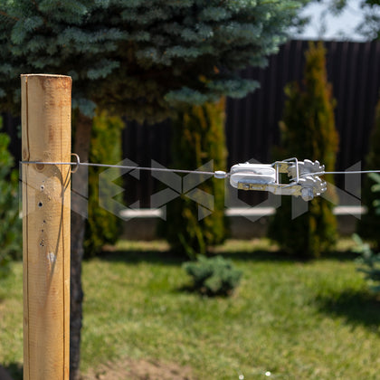 Întinzător cu izolator și sârmă (cliplock) pentru fir și sârmă gard electric NEXON
