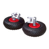 Roți stabilizatoare pentru roabă 25 cm – kit retrofit, cauciuc plin