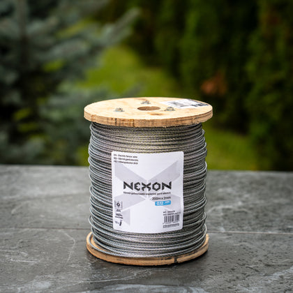 Sârmă împletitǎ din oțel zincat NEXON 2mm, 200m, 15 lite, 360kg
