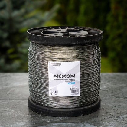Sârmă împletită pentru gard electric NEXON 200m sau 1000m, fi 1.5mm