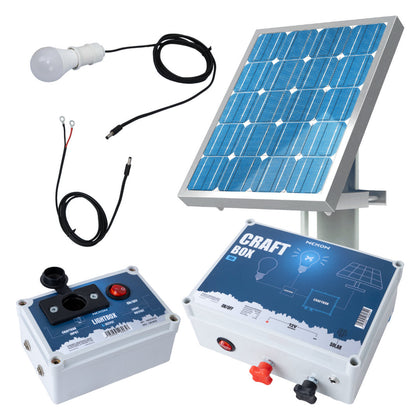 Kit iluminat cu panou solar NEXON LIGHT 10W