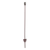 Stâlp oțel arc 106cm oval 11×5mm maro