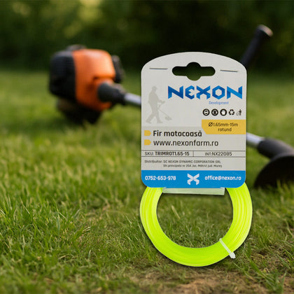 Fir rotund pentru motocoasa   1.65 mm x 15 m NEXON