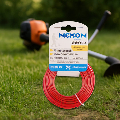 Fir rotund pentru motocoasa   2.4 mm x 15 m NEXON