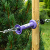 Mâner poartă gard electric violet cu arc și cârlig NEXON