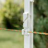 Stâlpișori din plastic albi NEXON HIGH (mai solizi) pentru gard electric, 30 de bucăți