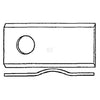 Lamă cositoare stânga/dreapta 105x47x3mm orificiu 21mm