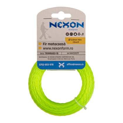 Fir rasucit pentru motocoasa 3 mm x 15 m NEXON