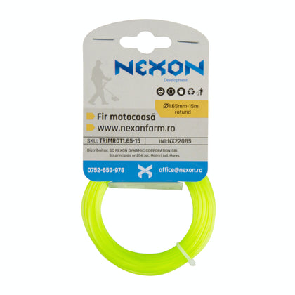 Fir rotund pentru motocoasa   1.65 mm x 15 m NEXON