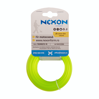 Fir rotund pentru motocoasa   2 mm x 15 m NEXON