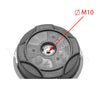 Cap tambur universal motocoasa cu fir de 2.5mm si filet prindere M10 x P1.25LH NEXON