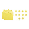 Crotalii pentru bovine galbene 10 buc 64×95 mm
