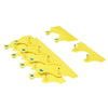 Crotalii pentru bovine galbene 10 buc 64×95 mm