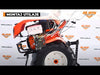 Motosapatoare RURIS 918ACC cu accesroii (roti cauciuc 6.00-12,rarita,plug reversibil rev2,roti metalice 500)
