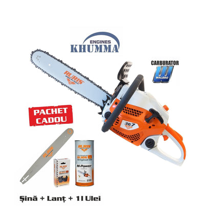 Motoferastrau RURIS 367 (pachet sina,lant ruris 367,ulei ungere lant ruris m-power 1l)-NEXON FARM